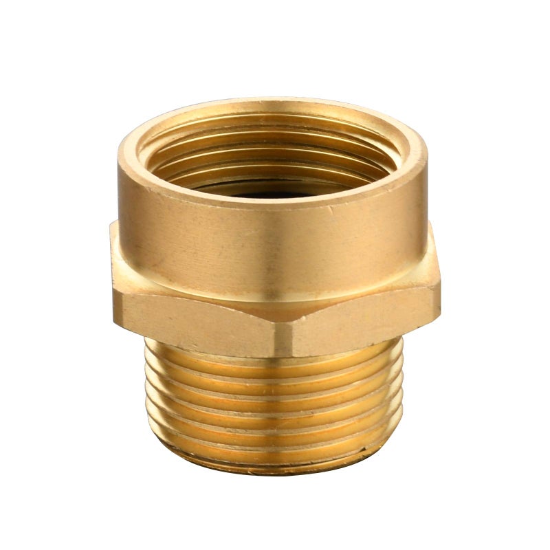 Tecmolog Brass Garden Hose Fitting Connector G Thread (Metric BSP) 3/4" Female to NPT Male Thread 3/4" Pipe Fitting Adapter, SBA037A - Image 1